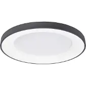 Nova Luce - Lustre à LED Rando Thin, dimmable au plafond, Variante : noir, Ø 600 mm, 50 W LED, 2864 lm, 4000 K