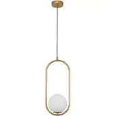 Nova Luce Suspension design Obitar Ovale simple en or