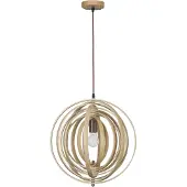 Lyora Suspension moderne Asco bois Ø 43cm