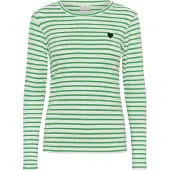 Kaffe T-shirt 'KALiddy' vert / noir / blanc