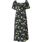Levi's Amara Column Flutter Short Sleeve Midi Dress Noir XS Femme