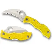 Spyderco Couteau pliant Tasman Salt 2, spyderedge, jaune