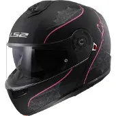 LS2 Helmets Casque modulable LS2 FF908 STROBE II Lux noir mat rose taille 3XL