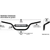 Renthal 823 Ktm 65s X 12-13 Scrambler Handlebar Orange 22.2 mm / 744 mm