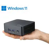 CSL Mini-PC CSL Narrow Box Black / 8 GB / 500 GB M.2 SSD / Win 11 Home