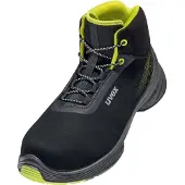 Uvex bottes 1 G2 S2 noir, jaune largeur 10 taille 46