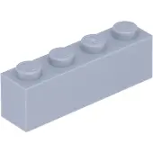 LEGO 100 pièces 3010 Brick 1x4 Part Basic briques 100 gris clair