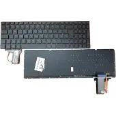 T-ProTek FRANÇAIS - Clavier sans cadre avec éclairage compatible avec ASUS G771JM, G771JW