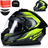 LS2 LS2FF808STREAMIIFURYNoirH-VJaune06CasqueIntégral Taille 3XL
