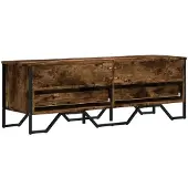 Sonstiges Meuble TV chêne fumé 122x34x41 cm bois d'ingénierie