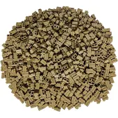 LEGO 1x2 Briques de construction beige foncé - 98283 NOUVEAU Quantité 500x