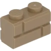 LEGO 50 pièces , pièce c. 98283 en beige foncé (brun foncé)