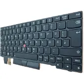 T-ProTek Clavier FRANÇAIS cadre noir avec éclairage,Trackpoint pour Lenovo ThinkPad X280
