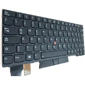 T-ProTek Cadre de clavier allemand,éclairage,trackpoint pour Lenovo ThinkPad X395 20NL000KGE