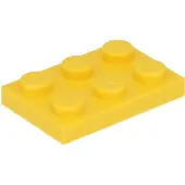 LEGO 2x3 plaques 3021 - 250 pièces jaune