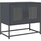 Syfax Meuble TV anthracite 68x39x60,5 cm acier laminé à froid
