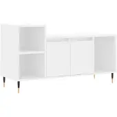 Syfax Meuble TV Blanc 100x35x55 cm Bois d'ingénierie