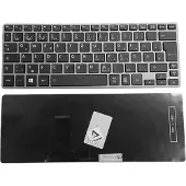T-ProTek Clavier FRANÇAIS Cadre argenté Éclairage,Trackpoint pour Toshiba Portege Z30-B-11H