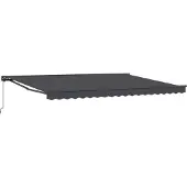 Syfax Auvent rétractable manuel Anthracite 4 x 2 m