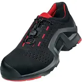 Uvex 1 support Chaussures basses S1P noir, rouge largeur 10 Gr. 50