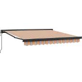 vidaXL Store à rallonge multicolore 350 x 250 cm en tissu et métal