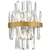 Zuma Line Applique CONSTANTINOPLE, or antique, 2xG9x28W, cristal, dim. : 33x24x15 cm, IP20,