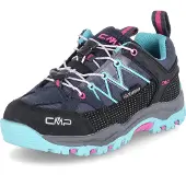 CMP Kids Rigel Low : Chaussures de sport pour enfants, chaussures de plein air, chaussures de randonnée, couleur bleue, pour un usage quotidien