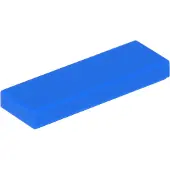 LEGO 1x3 carreaux 63864 - 50 pièces bleu