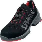 Uvex 1 Chaussures basses S1 noir, rouge largeur 10 Gr. 40