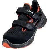 Uvex sandales 1 G2 S1 noir, rouge largeur 11 Gr. 50