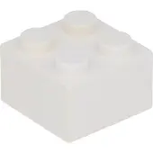 LEGO brique 2x2 3003 - 100 pièces blanc
