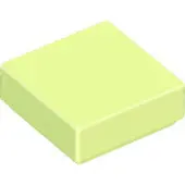 LEGO 100 pièces , pièce c. 3070, jaune-vert
