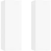 Sonstiges Meubles TV 2 pcs Blanc 30,5x30x90 cm Bois d’ingénierie