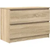 Syfax Meuble TV chêne sonoma 80x35x54 cm bois d'ingénierie