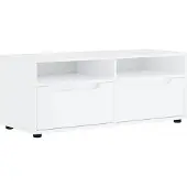 Syfax Meuble TV VISNES blanc 100x40x38 cm bois d'ingénierie