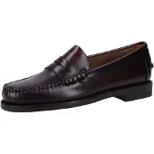 Sebago pour homme. 7000300 Classic Dan Leather Loafers burgundy brown (45), Cuir, Plat, 1 à 3 cm, Aucun, Casuel, Fête, Classique, Bordeaux