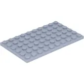LEGO 10 plaques de construction, 6x10, gris clair