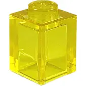 LEGO 25x pierre 1x1, jaune transparent