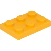 LEGO 2x3 plaques 3021 - 50 pièces orange clair