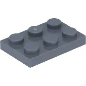 LEGO 2x3 plaques 3021 - 250 pièces gris foncé