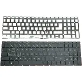 T-ProTek Clavier FRANÇAIS Éclairage vert compatible avec HP 15-da1303ng