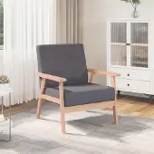 Prolenta Maison Exclusive - Fauteuil Gris foncé Tissu