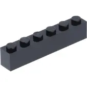 LEGO 50 pièces 3009 Brick 1x6 Part Basic Bricks 50 Black