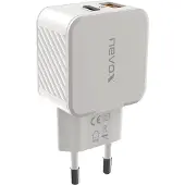 Nevox 2009 USB PD TYPE C + QC3.0 / PPS Adaptateur de charge blanc, 30 Watt