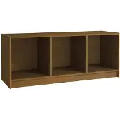 Sonstiges Meuble TV Marron miel 104x33x41 cm Bois de pin massif