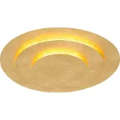 Globo Lampe de plafond dorée Heda Ø 35 cm