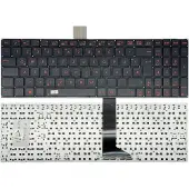T-ProTek FRANÇAIS - Clavier Impression rouge, sans cadre compatible avec Asus F501U