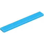 LEGO 1x8 carreaux 4162 - 50 pièces bleu azur foncé