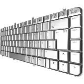 T-ProTek FRANÇAIS - Clavier / argent compatible avec HP Pavilion dv5-1040ep