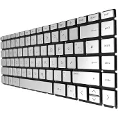 T-ProTek FR -Noir Cadre du clavier , éclairage compatible avec HP 14-cm0610ng (5YV32EA)